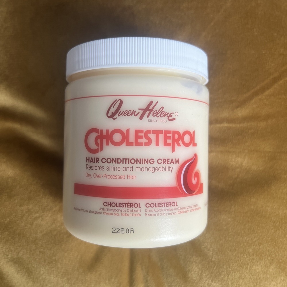 Queen Helene Cholesterol Hair Conditioning Cream for Dry Damaged Hair 15oz